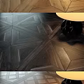 Wooden Flooring in Various Patterns Herringbone Parquet and Different Warm Wood Tones for Interior
