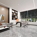 Modern office space 3d model