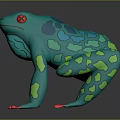 Frog Poison Frog Game Frog Reptile Cold Blooded Animal Reptile 3d model