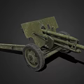 Vintage Military Cannon With Metal Wheels And Long Barrel Structure