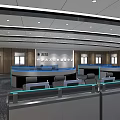 Modern Monitoring Room Dispatching Center 3d model
