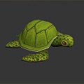 Turtle Turtle Cartoon Turtle Snapping Turtle 3d model