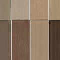 Wooden Wall Panel Samples With Various Colors And Natural Wood Grain Patterns 3d model