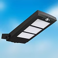 Outdoor LED Street Light Black Housing High Brightness Energy Saving Durable Design