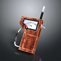 Vintage Handheld Radio With Wooden Case Dial Pointer And Antenna For Daily Use