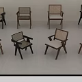 Various Design Leisure Accent Chairs With Rattan Details And Soft Comfortable Cushions