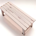 Wooden Leisure Chair with Slatted Design and Sturdy Legs for Outdoor Relaxation