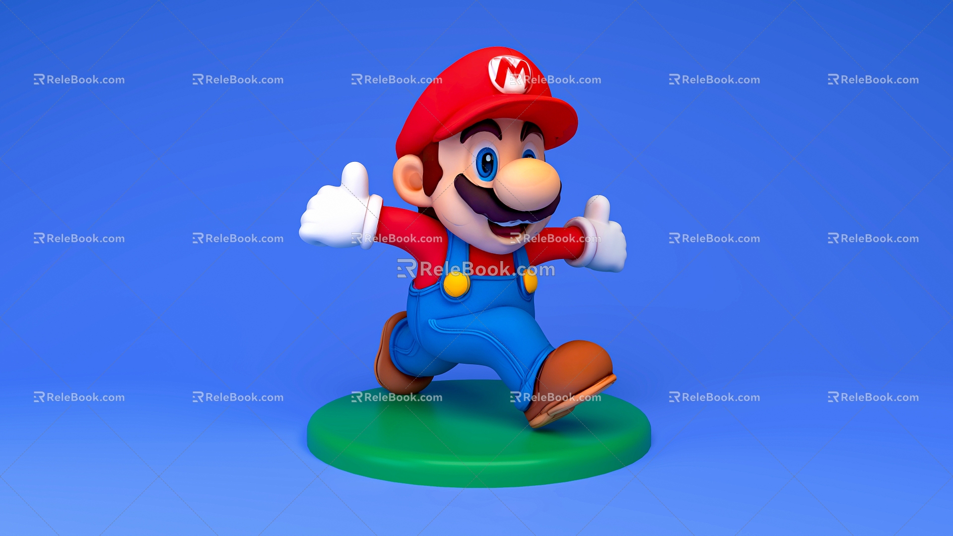 Super Mario Game Character Movie Character Mario Bros Nintendo Plumber Run Character Run Mario 3d model