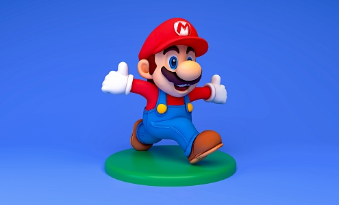 Super Mario Game Character Movie Character Mario Bros Nintendo Plumber Run Character Run Mario 3d model