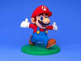 Super Mario Game Character Movie Character Mario Bros Nintendo Plumber Run Character Run Mario 3d model