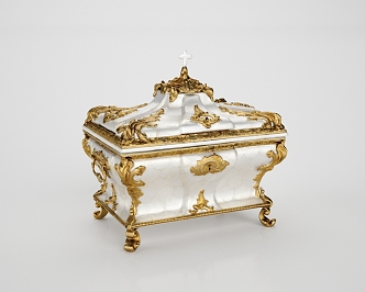 European-style box urn storage box jewelry box ornaments box 3d model