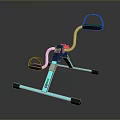 Kettler Stationary Bike With Teal Frame Black Accents And Control Panel
