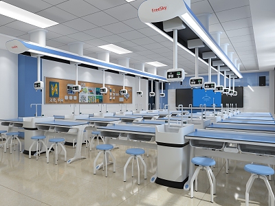 Modern Laboratory Biological Laboratory 3d model