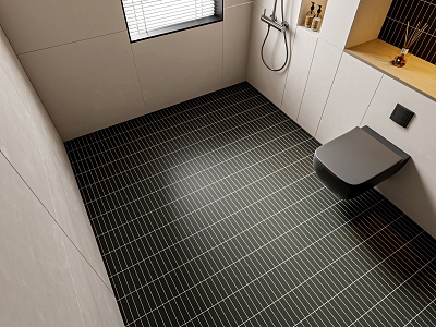 Toilet floor tile 3d model