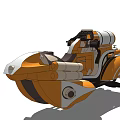 Modern Motorcycle 3d model