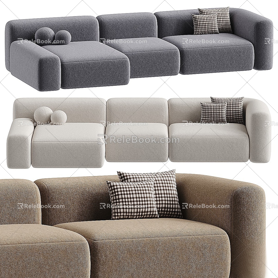 Multiplayer Sofa 3d model