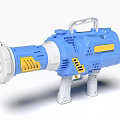 Blue And Yellow Electric Toy Gun For Kids With Handles