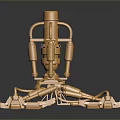Golden Metal Daily Living Supplies With Multi Component Decorative Structure Design