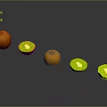 Fresh Fruit Display Featuring Whole Oranges And Sliced Kiwis With Green Flesh