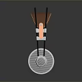 Stylish Modern Over Ear Headphones With Leather Headband And Metal Frame Design