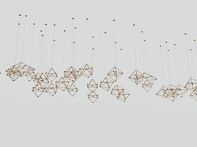 Modern chandelier 3d model