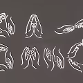 Unique Hand Doodle Wall Hanging Decor With Various Poses Art Pieces