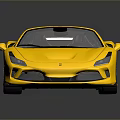 Yellow Convertible Sports Car Featuring Sleek Design Alloy Wheels And Reflection