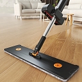 Mop flat mop mop mop mop artifact aluminum alloy flat mop living room wood floor 3d model