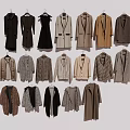 Stylish Women's Clothes in Casual and Elegant Styles with Various Colors Hanging on Hangers