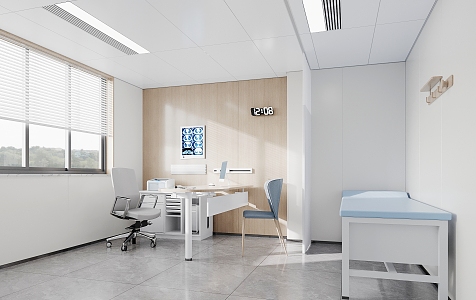 Hospital consulting room 3d model