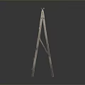 Sturdy Wooden Step Ladder Ideal For Home Use With Multiple Steps