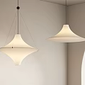 Elegant Modern Chandeliers With Unique Design And Soft Lighting In Minimalist Interior