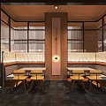 Modern Hot Pot Restaurant Interior Design With Comfortable Seating Wooden Decor And Warm Lighting
