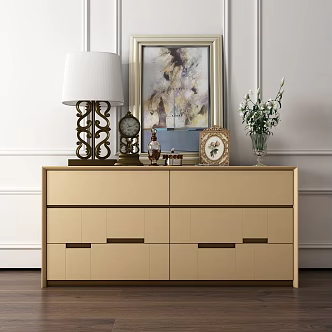 Modern Side Cabinet Decorative Cabinet Side Cabinet Accessories 3d model