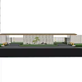 Petermansion Modern Entrance Gate With Stone Wall Green Plant Trees And Outdoor Lighting