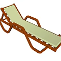 Modern Lounge Chair With Wooden Frame Curved Armrests And White Cushion