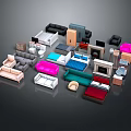 Modern Stylish Console Table And Sideboard With Storage Drawers And Decorative Shelves For Entryway Living Room