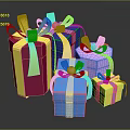 Colorful Gift Boxes With Decorative Ribbons In Various Sizes And Vibrant Colors