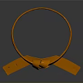 Copper Decorative Household Item With Knot Design And Loop Shape For Daily Use 3d model