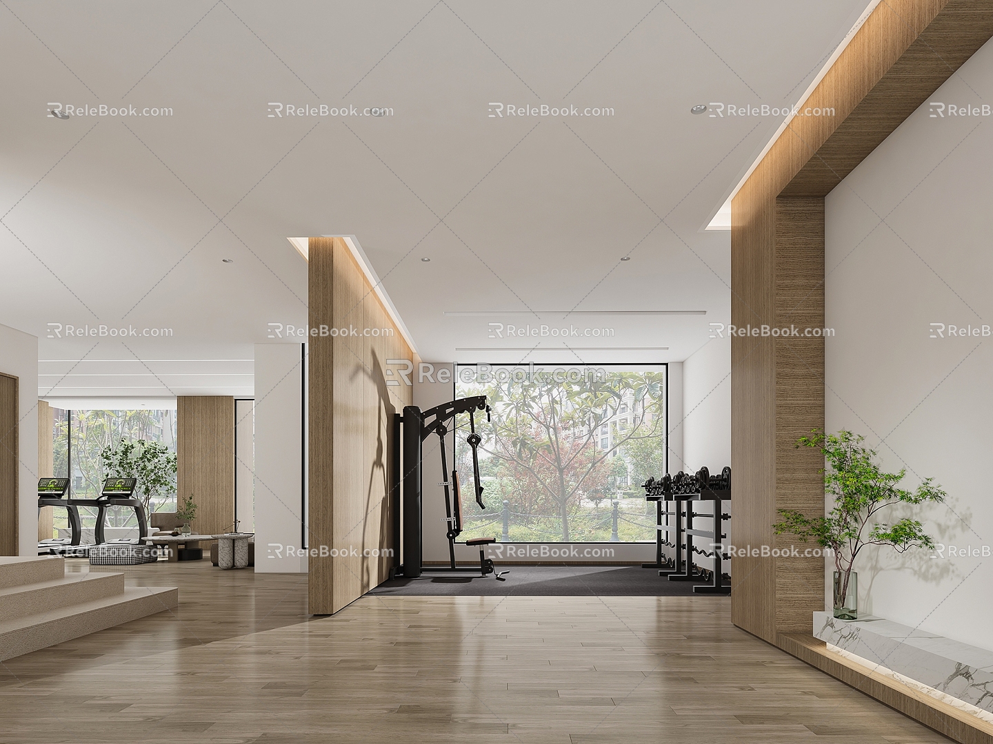 Modern Gym 3d model