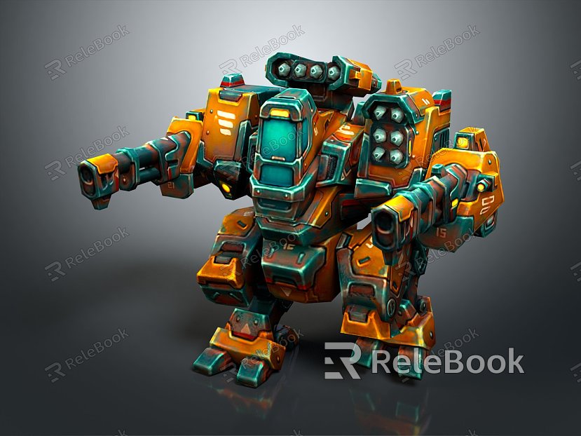 Modern Robot Mech Warrior Machine Battlearm Mechanical Battlearm Machine Warrior Fighting Robot Game Robot model