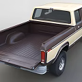 Classic Ford Pickup Truck With Two Tone Paint 3d model