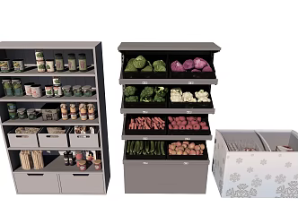 modern shelf 3d model