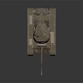 Detailed Military Tank Model With Khaki Color Cannon Armored Tracks And Military Style