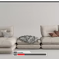 Modern Corner Sofa lrmAerre Italia Fabric Multiplayer Sofa Fabric Multiplayer Sofa 3d model