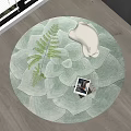 Round carpet 3d model