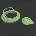 Industrial Metal Ring Components With Large Ring Handle And Small Cover Lid Design