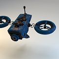 science fiction flying machine 3d model