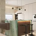 Modern Elegant Open Living Dining Room Interior Design With Sleek TV Wall And Comfortable Furniture