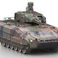 Modern Military Tank With Camouflage Paint And Advanced Sensor System